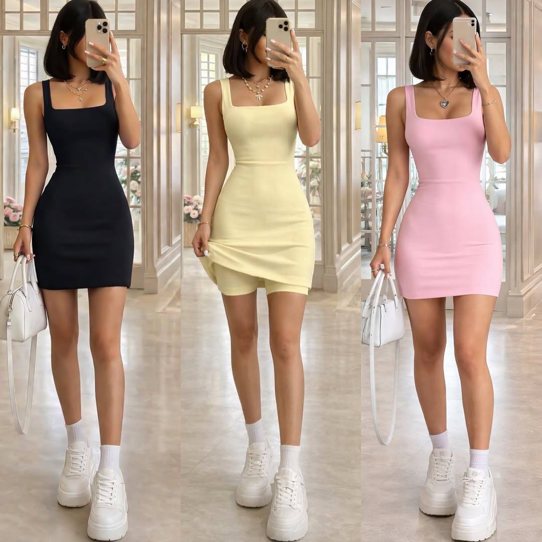 4360-barbi.jpg Жіноча спортивна сукня з вбудованими шортами